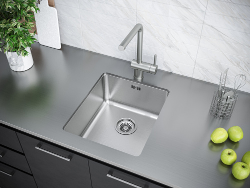 Смеситель для кухни Paulmark SPRING Sp212067-SS на раковину нержавеющая сталь без термостата - фото 3